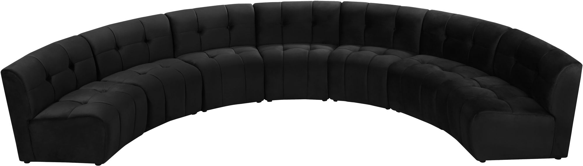 Limitless 170" 7-Piece Modular Velvet Sectional