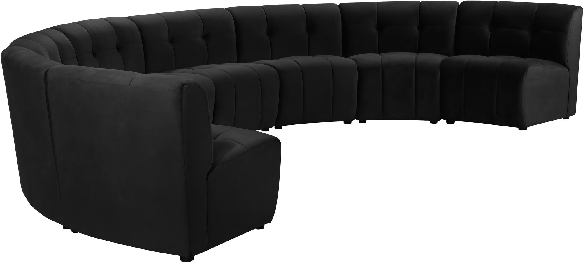 Limitless 173" 8-Piece Modular Velvet Sectional
