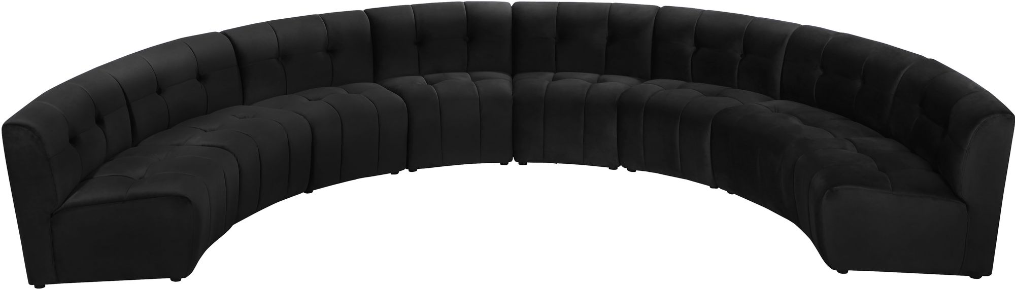 Limitless 173" 8-Piece Modular Velvet Sectional