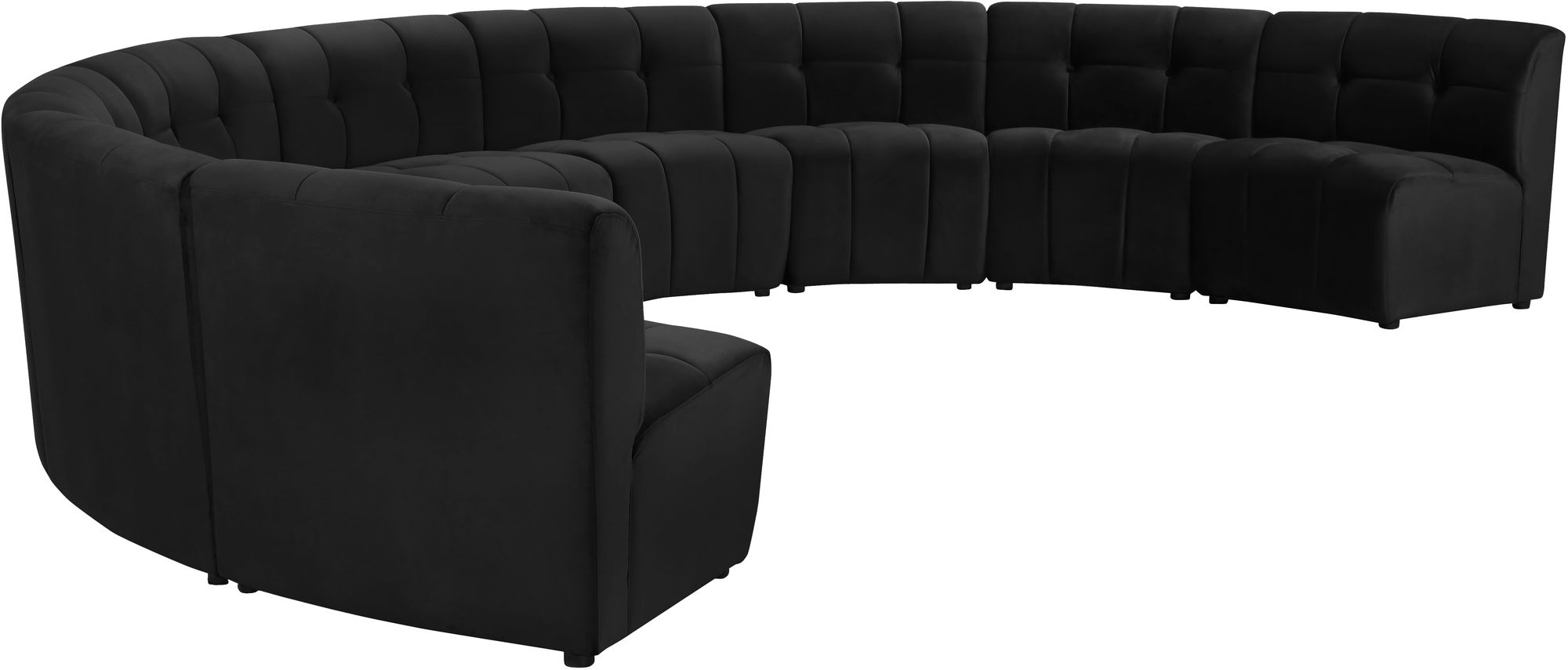 Limitless 173" 9-Piece Modular Velvet Sectional