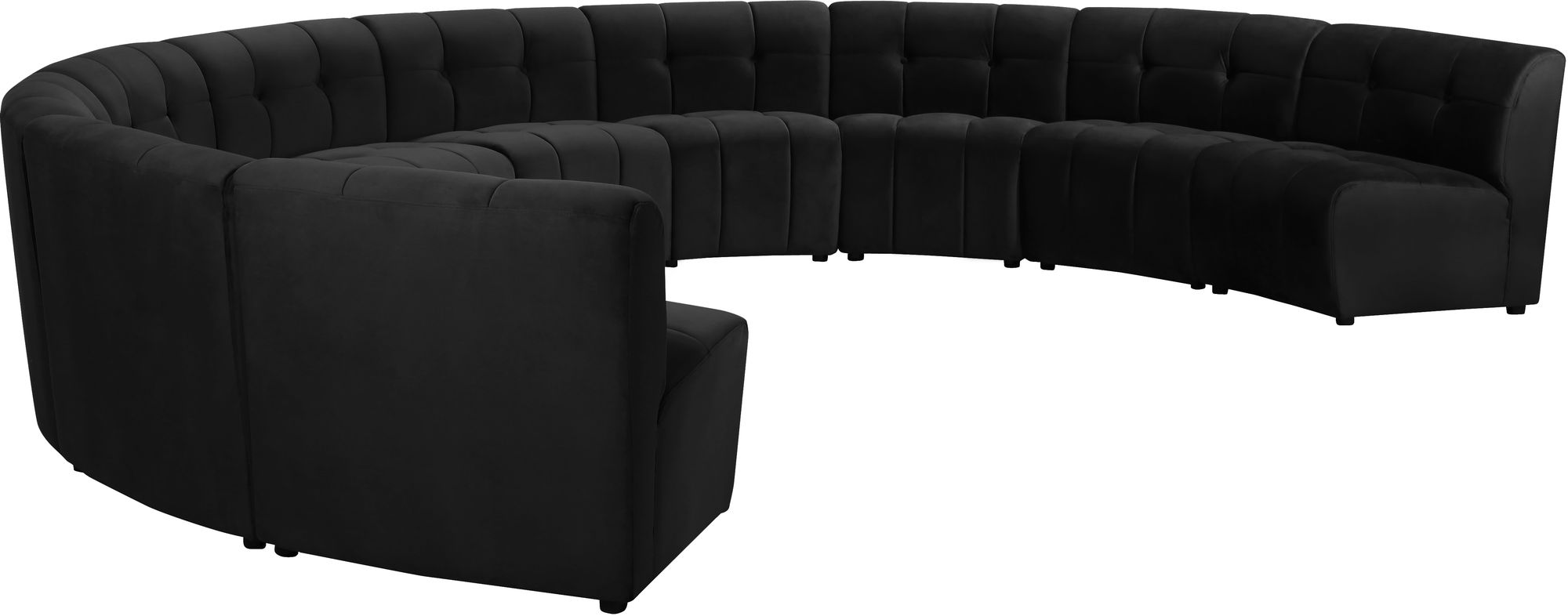 Limitless 173" 10-Piece Modular Velvet Sectional
