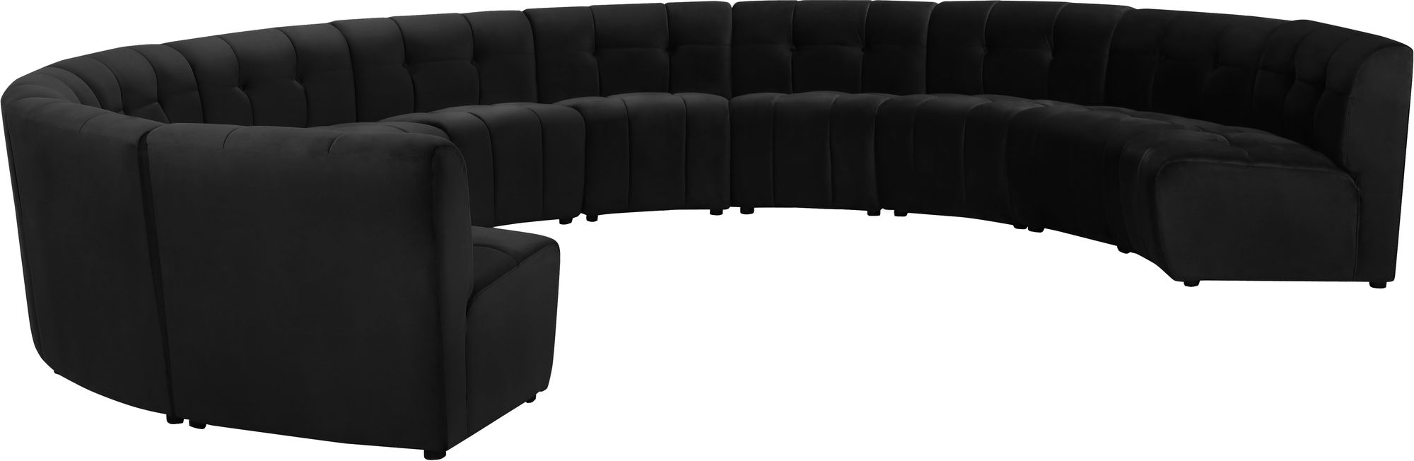 Limitless 173" 11-Piece Modular Velvet Sectional