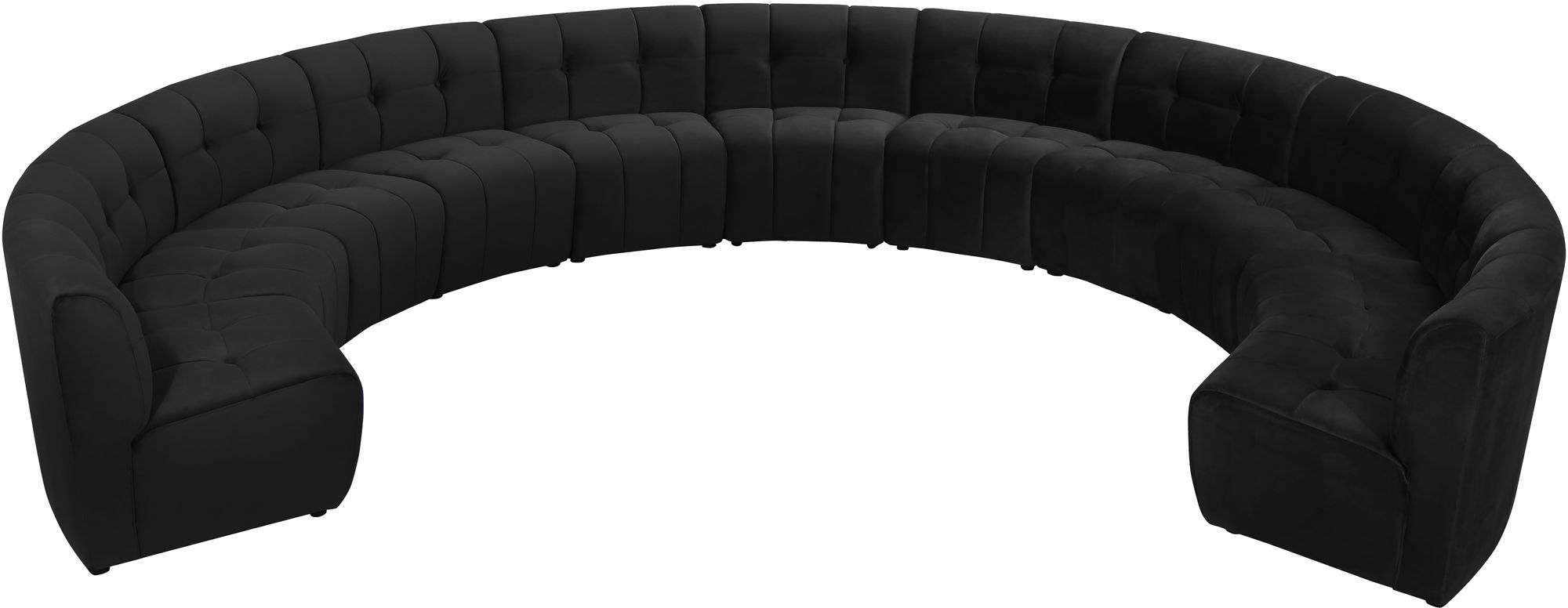 Limitless 173" 11-Piece Modular Velvet Sectional