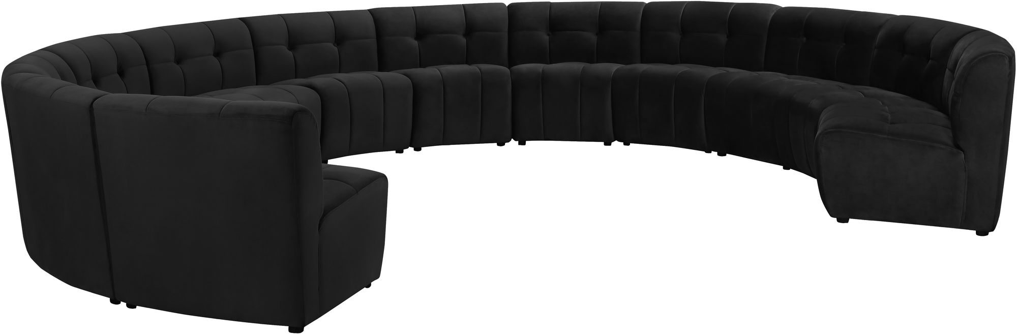 Limitless 173" 12-Piece Modular Velvet Sectional