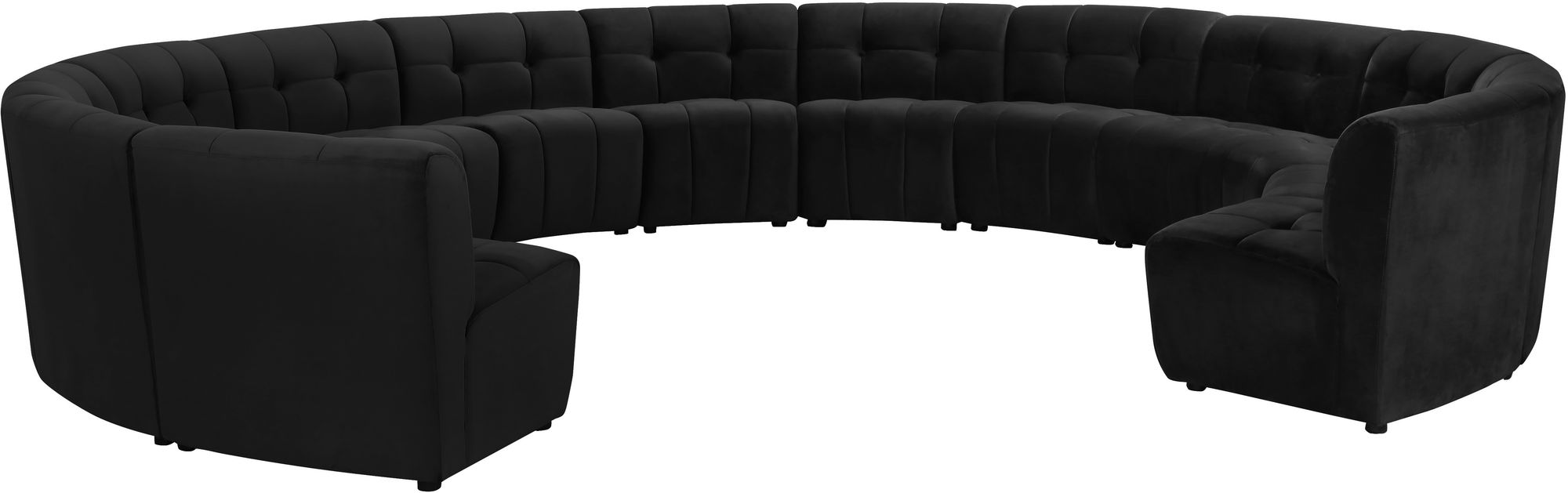 Limitless 173" 13-Piece Modular Velvet Sectional