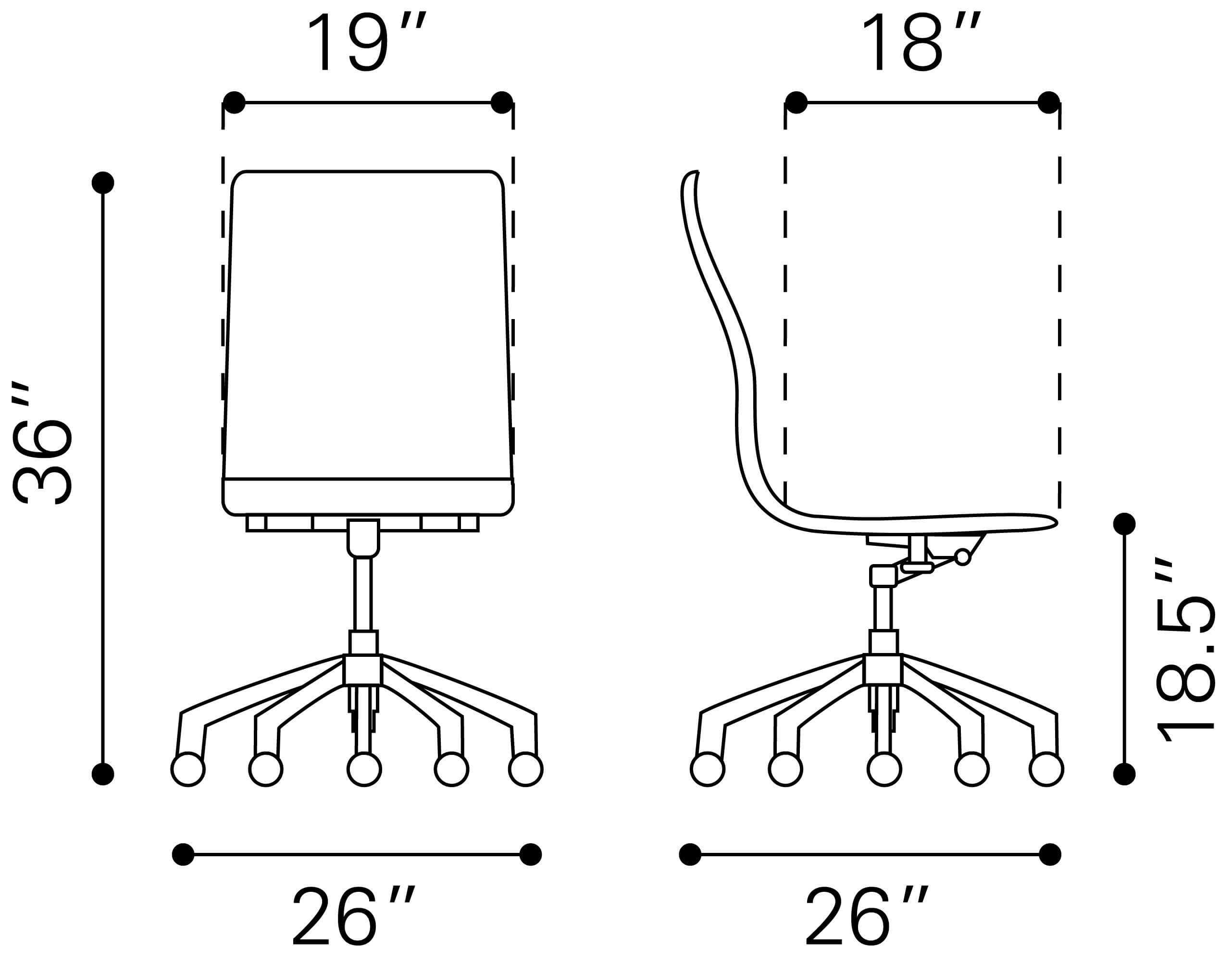 Glider Leatherette Conference Chair