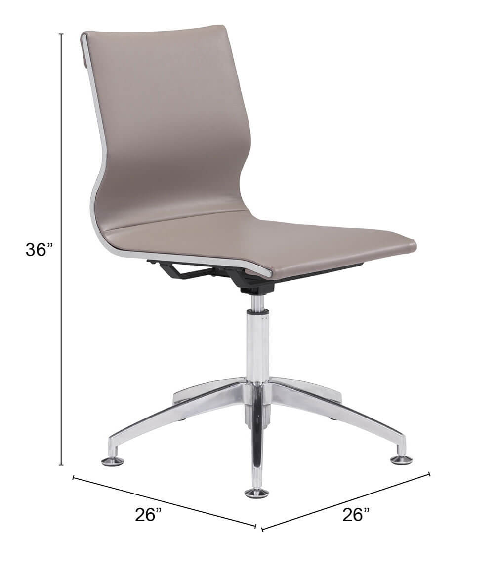 Glider Leatherette Conference Chair