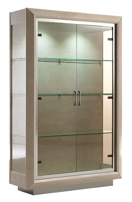 Elite Wood China Cabinet w/2 Glass Doors