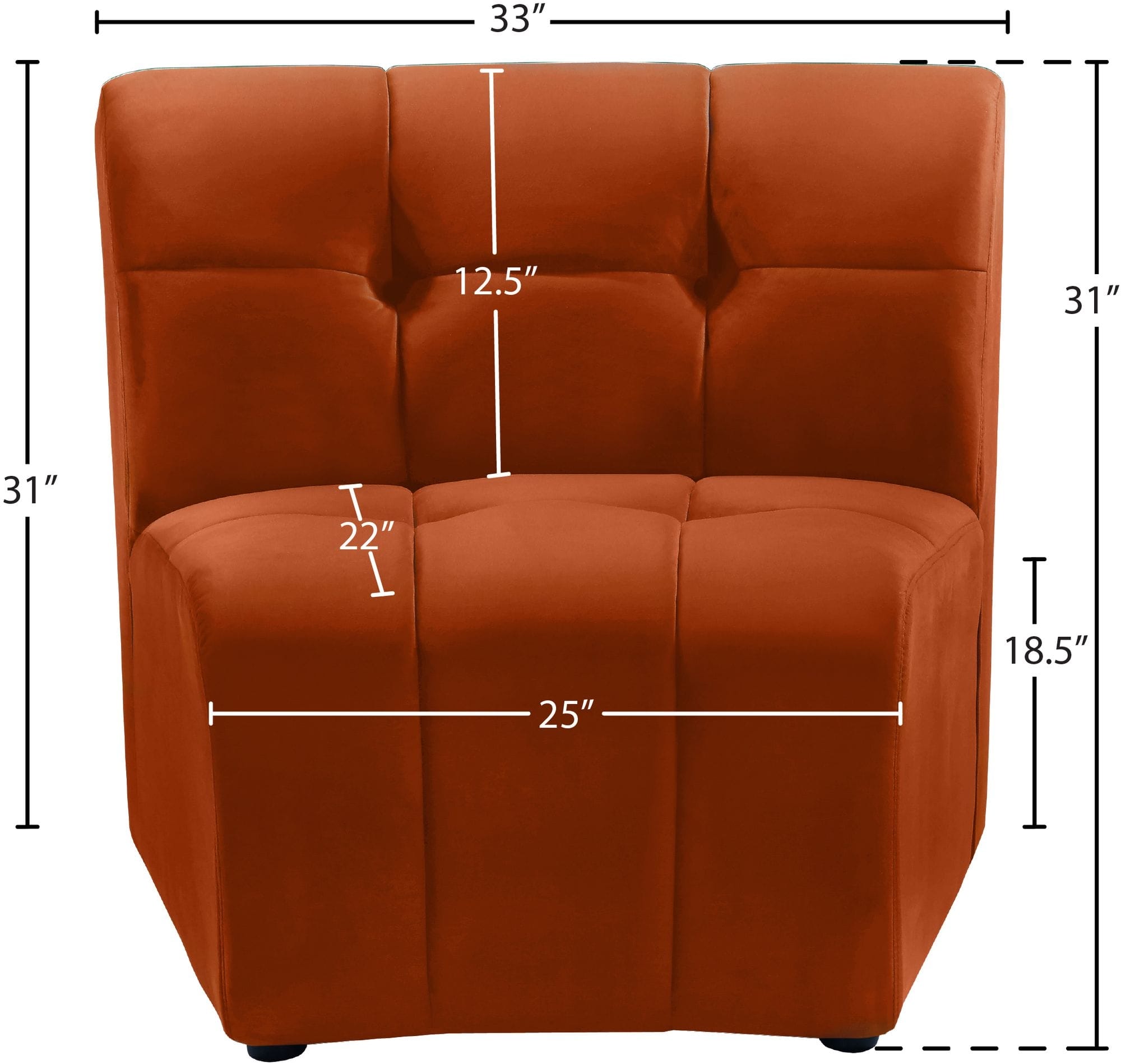 Limitless Modular Velvet Chair