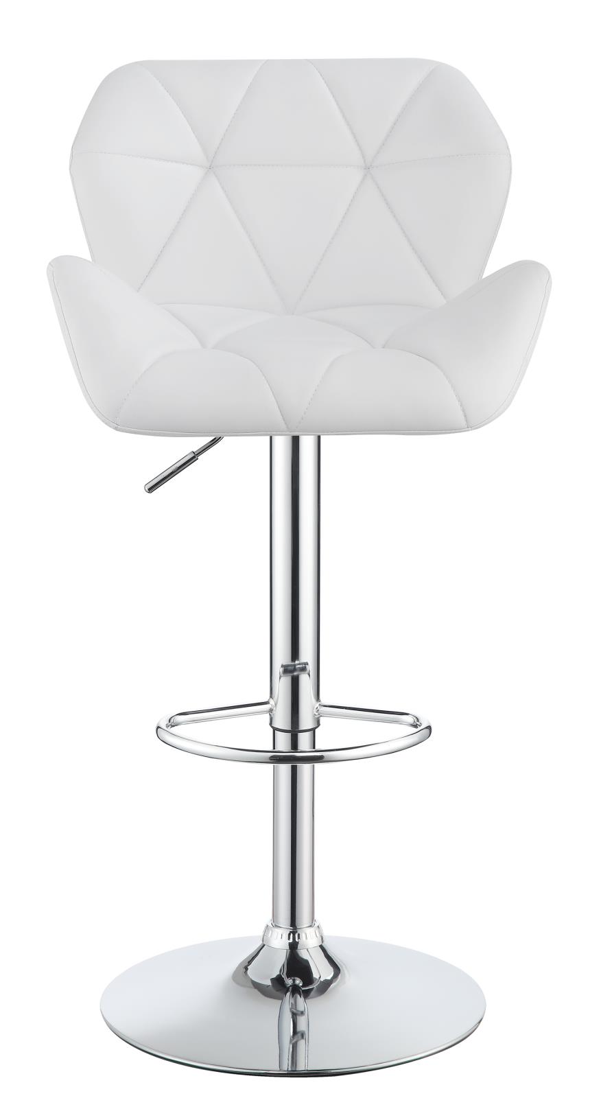 Berrington Adjustable Leatherette Bar Stools with Chrome Base