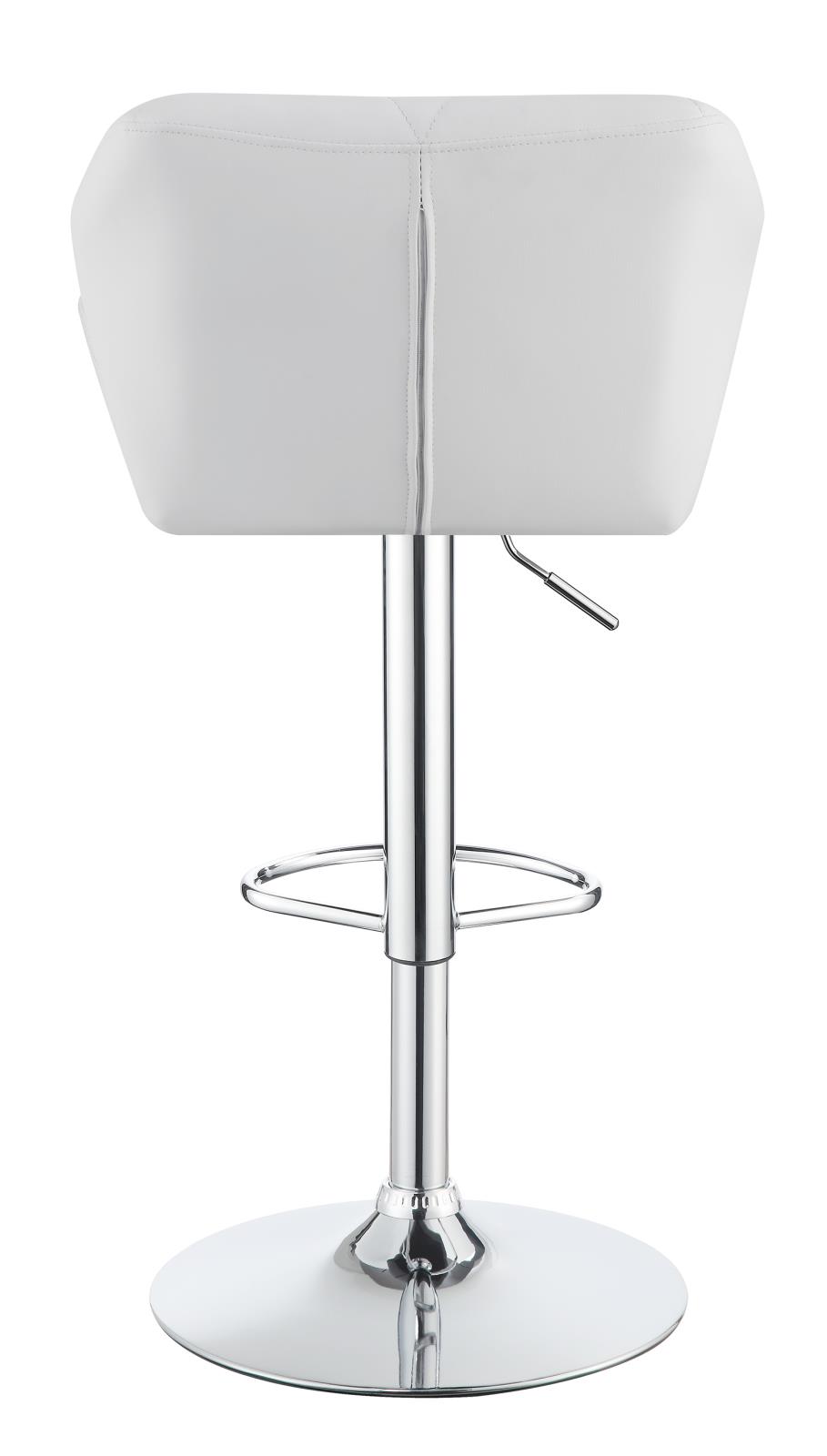 Berrington Adjustable Leatherette Bar Stools with Chrome Base