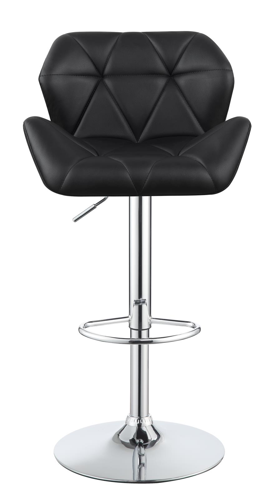 Berrington Adjustable Leatherette Bar Stools with Chrome Base