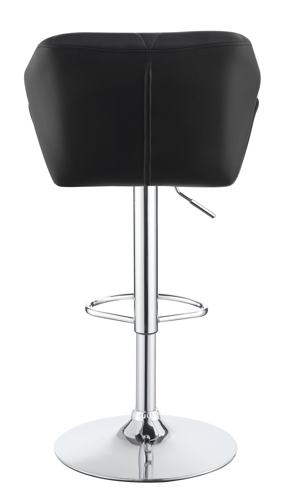 Berrington Adjustable Leatherette Bar Stools with Chrome Base