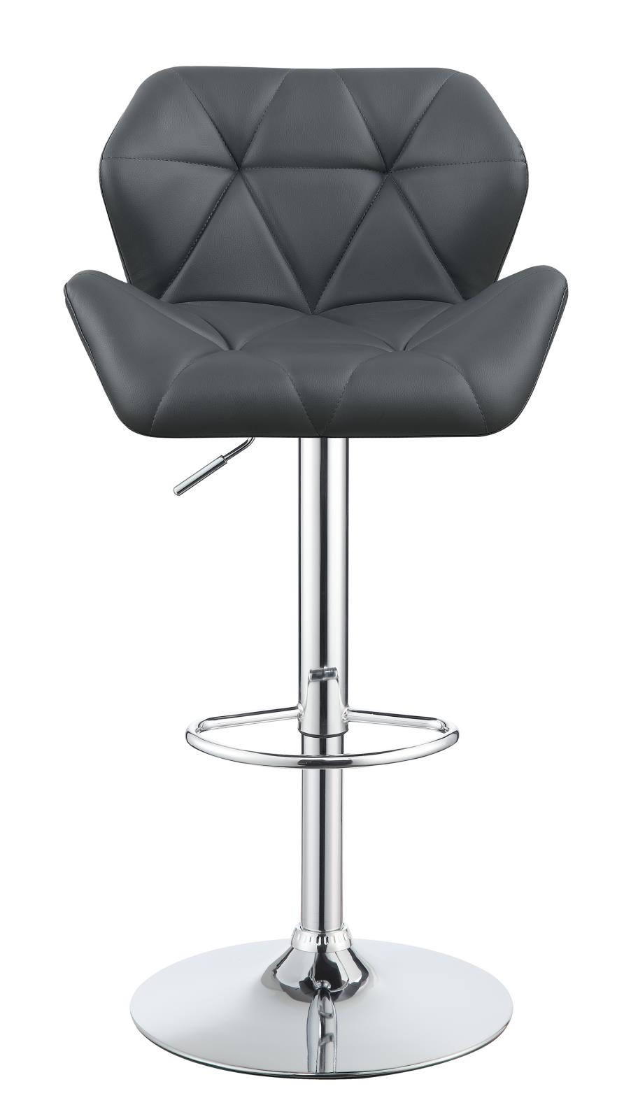 Berrington Adjustable Leatherette Bar Stools with Chrome Base