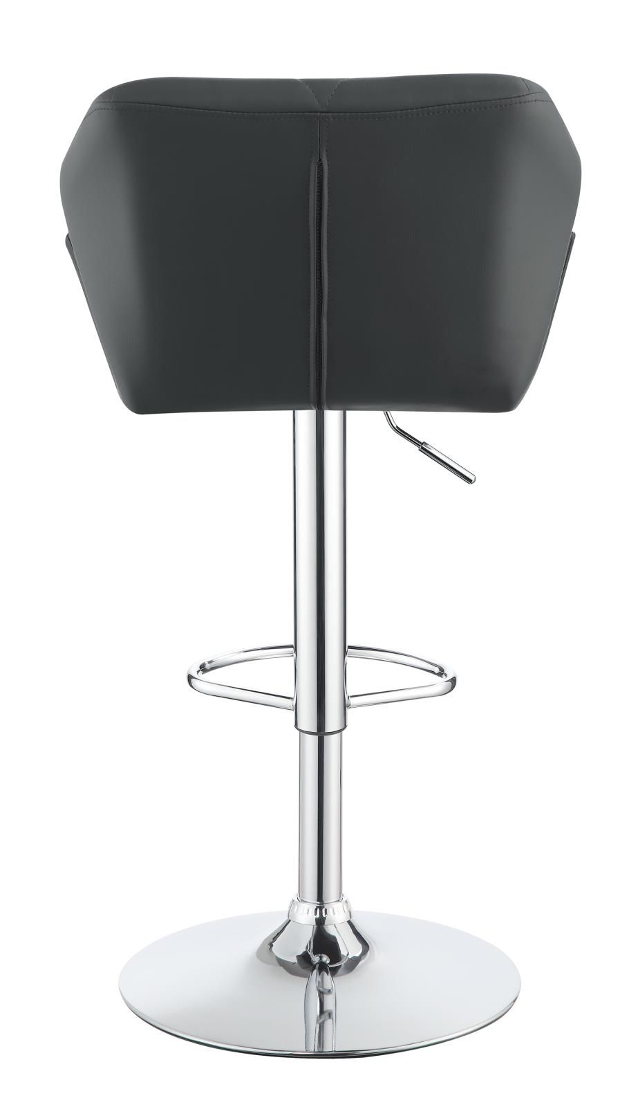 Berrington Adjustable Leatherette Bar Stools with Chrome Base
