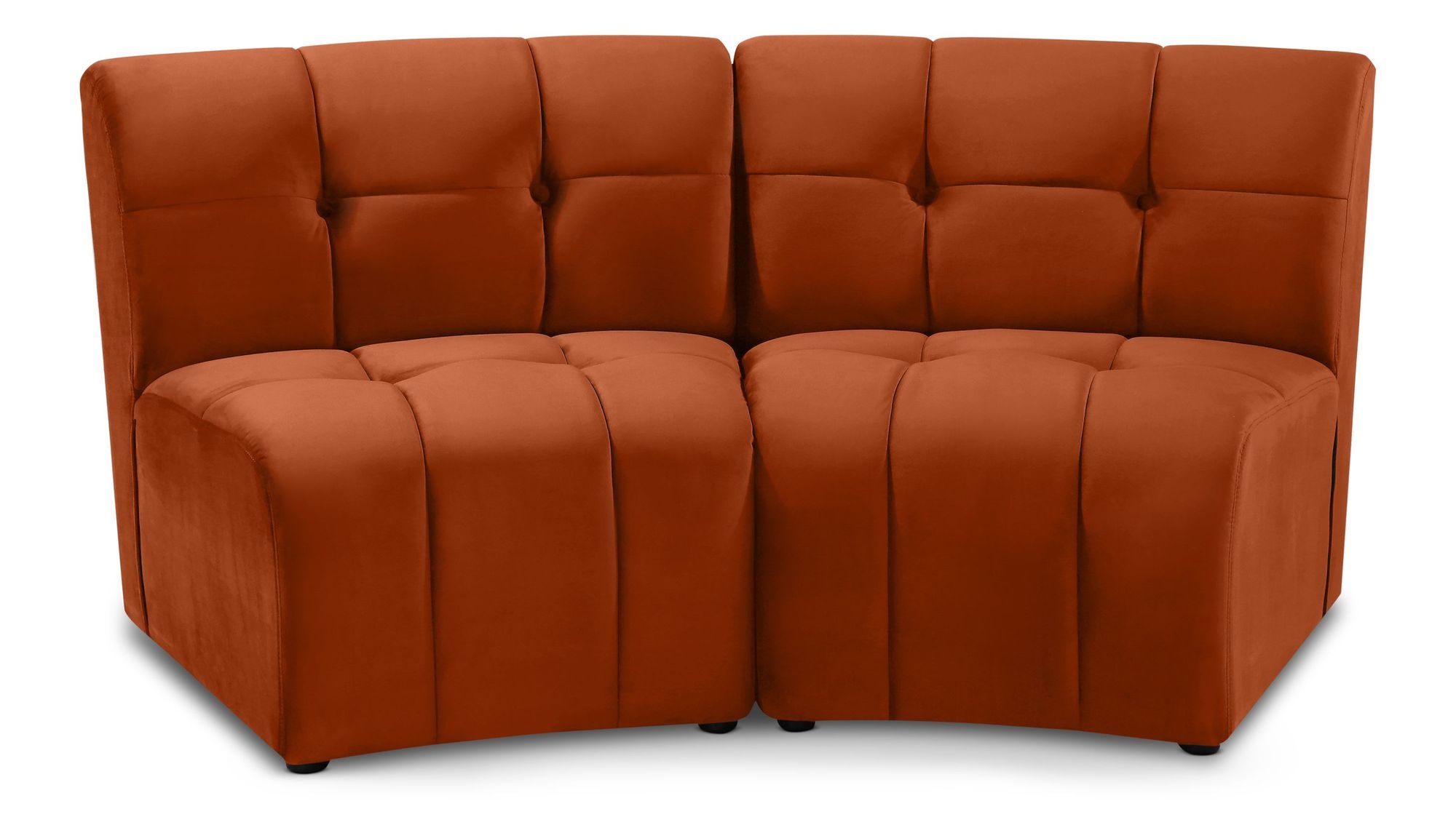 Limitless Modular Velvet Loveseat