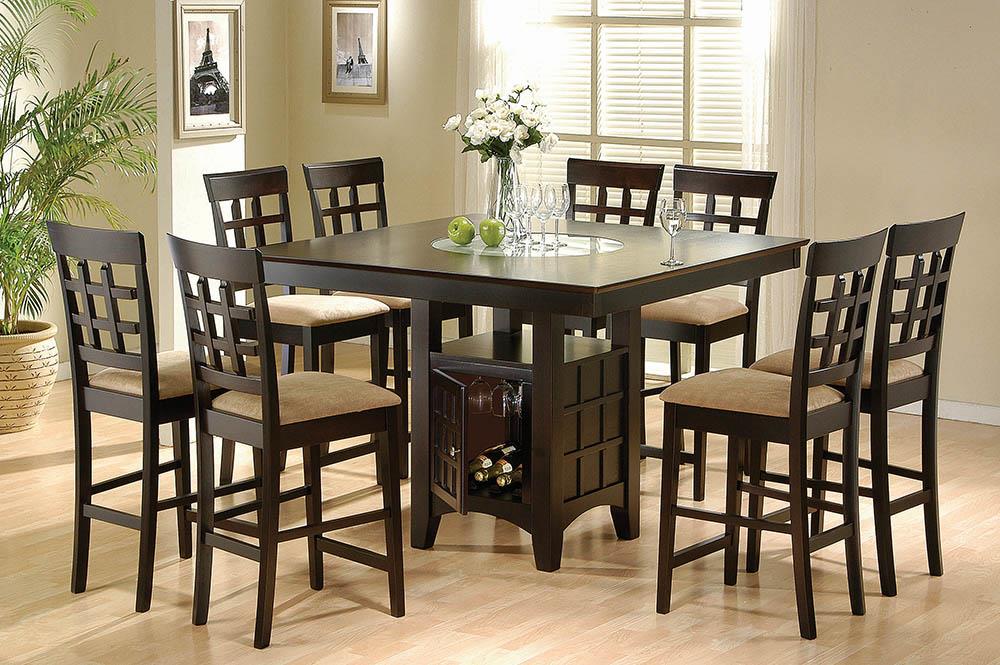 Gabriel 51.5" Wood Veneer Storage Counter Height Table