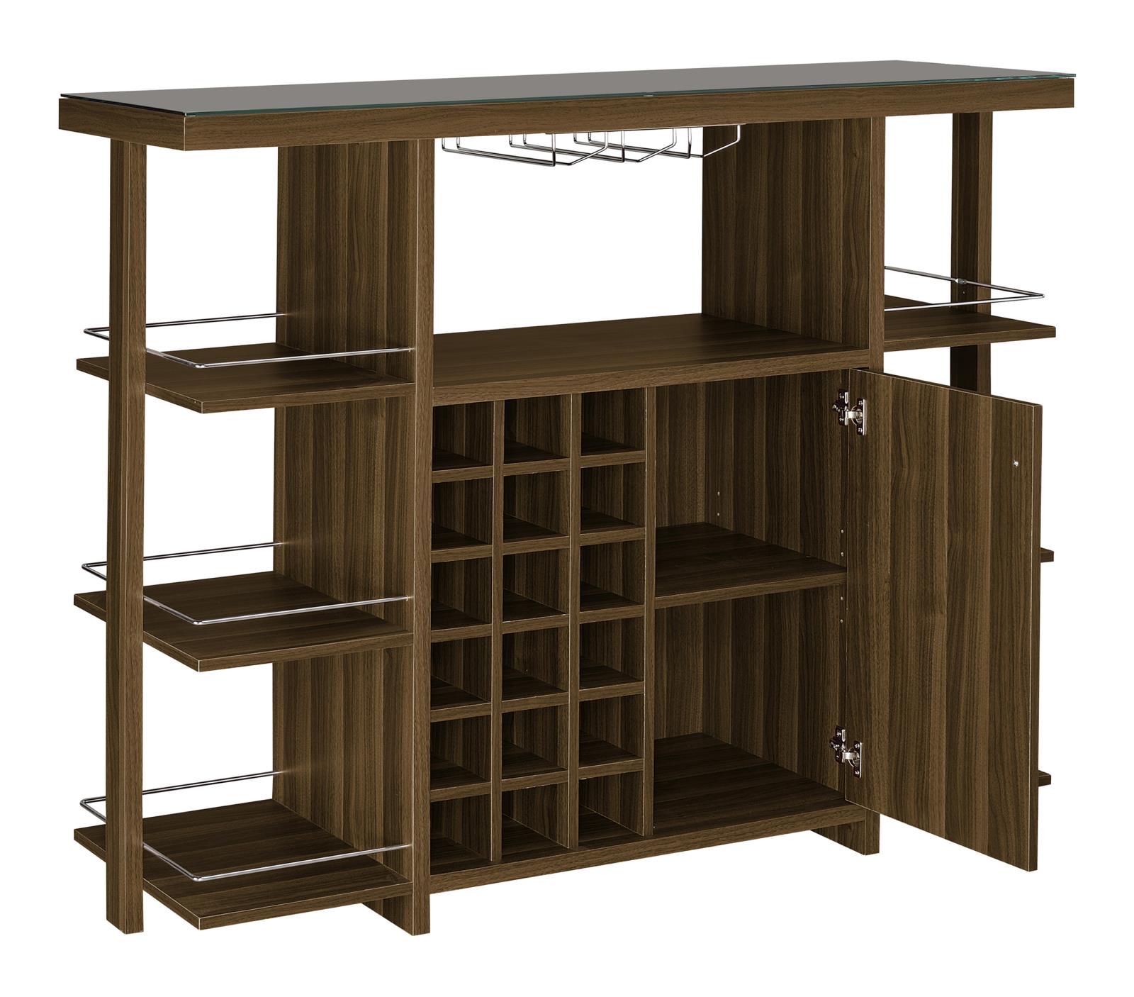 Evelio Bar Unit with Wine Bottle Storage
