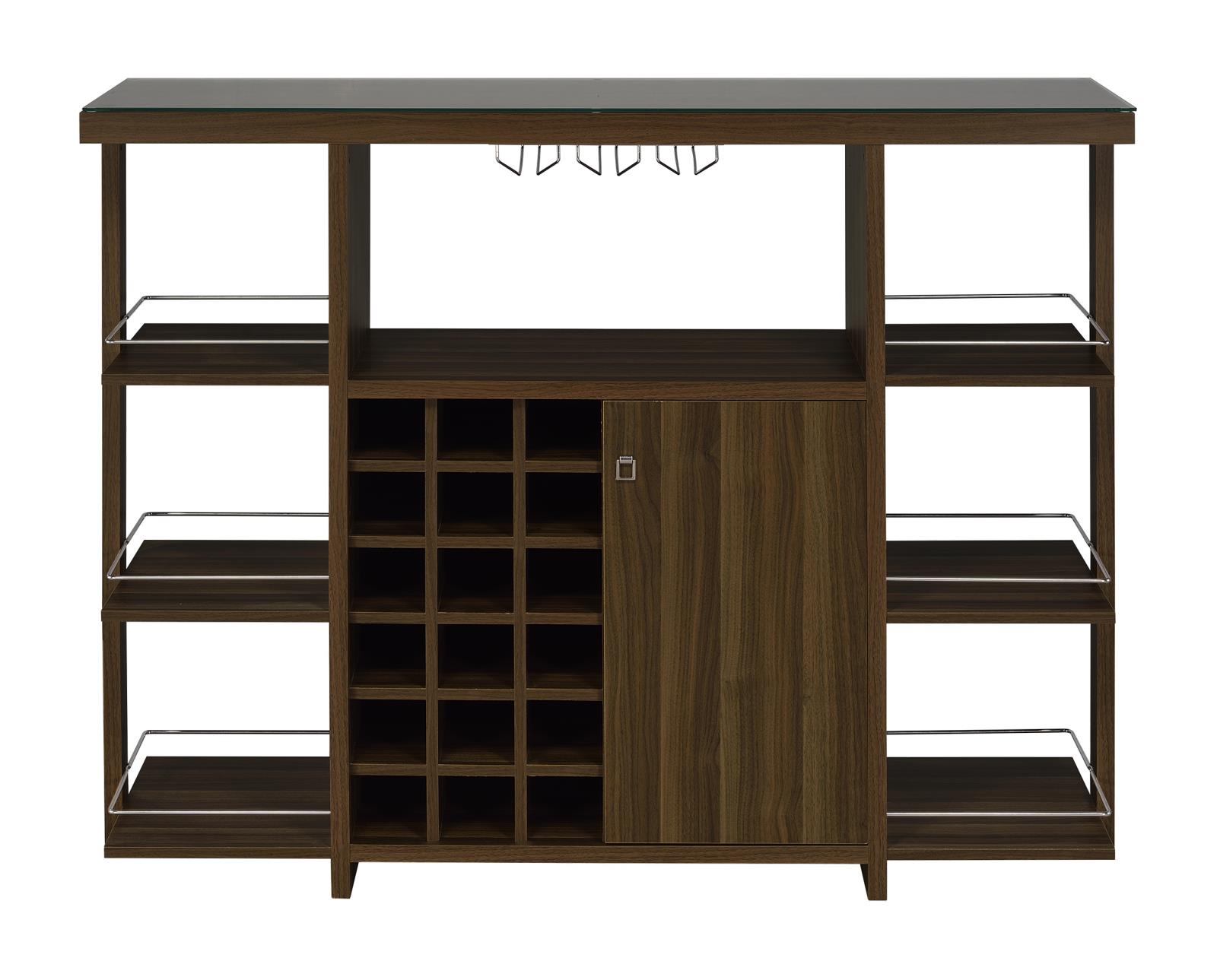 Evelio Bar Unit with Wine Bottle Storage