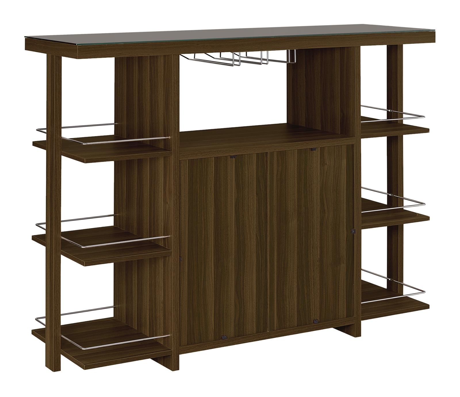Evelio Bar Unit with Wine Bottle Storage