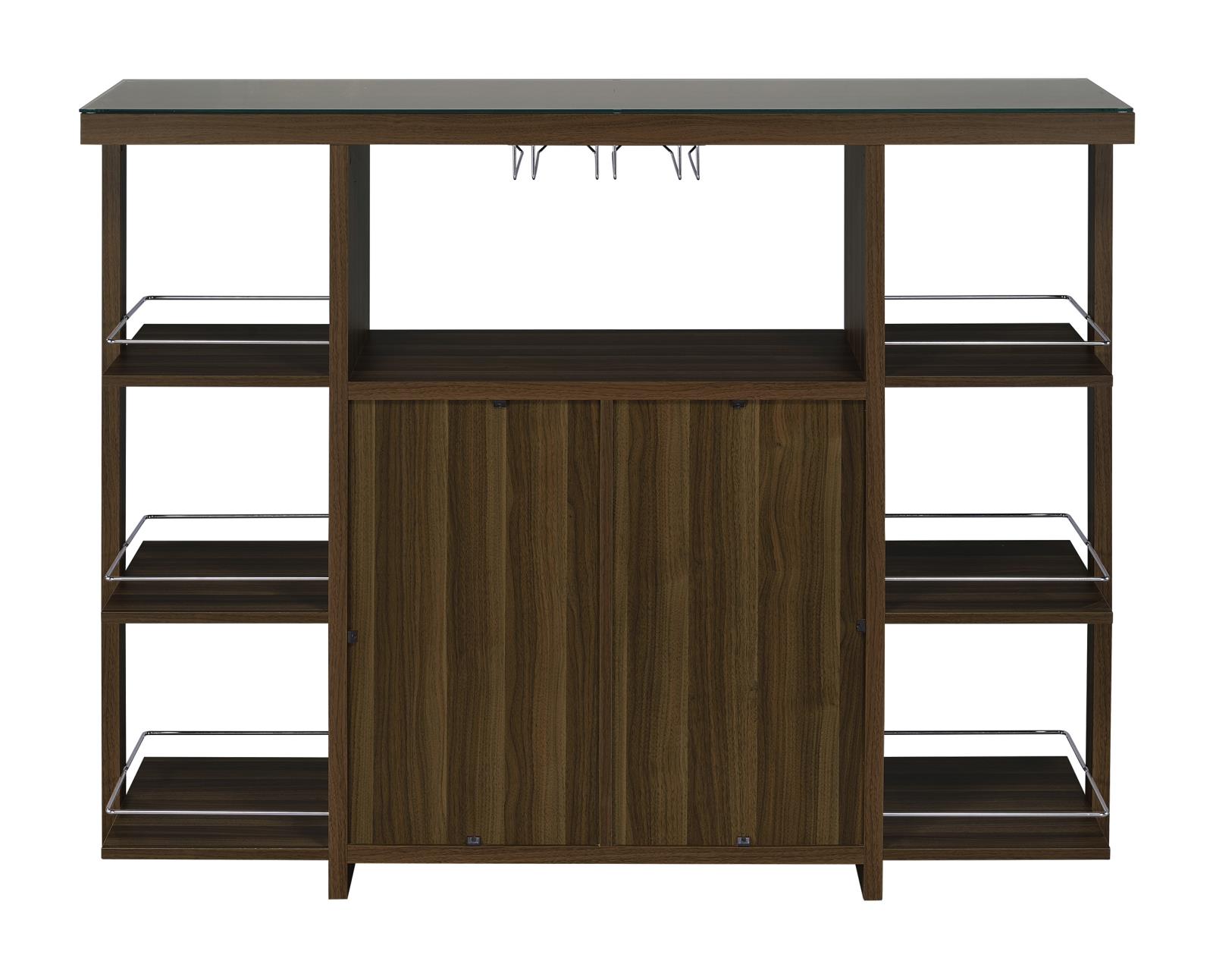 Evelio Bar Unit with Wine Bottle Storage