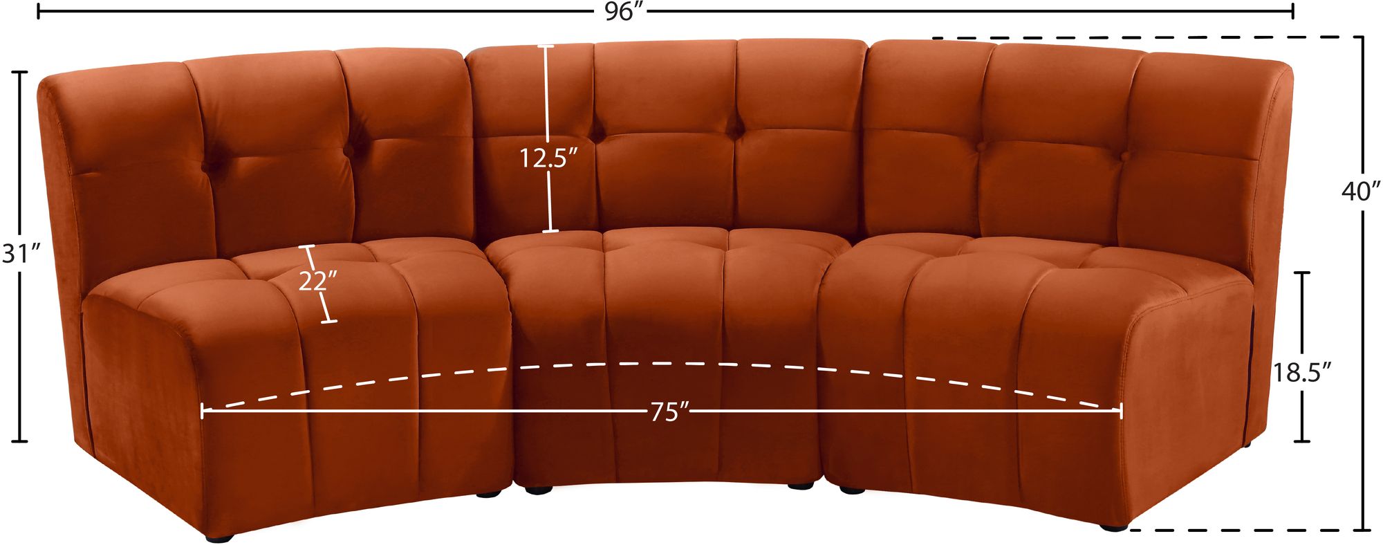 Limitless Modular Velvet Sofa