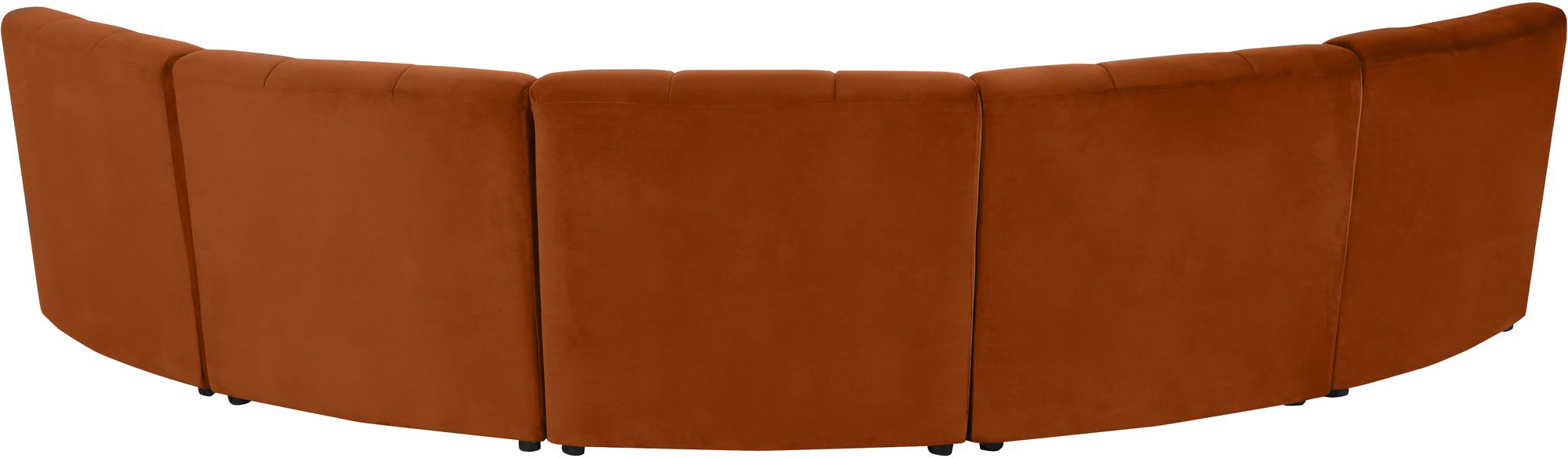 Limitless 145" 5-Piece Modular Velvet Sectional