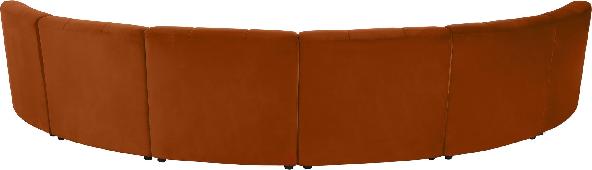 Limitless 161" 6-Piece Modular Velvet Sectional