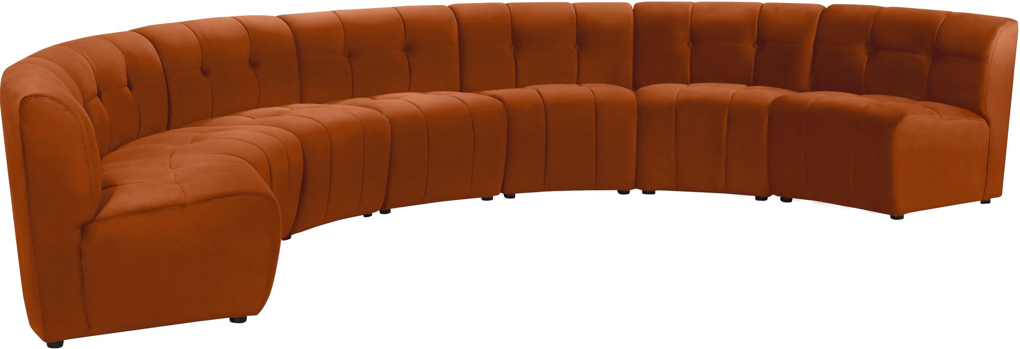 Limitless 170" 7-Piece Modular Velvet Sectional