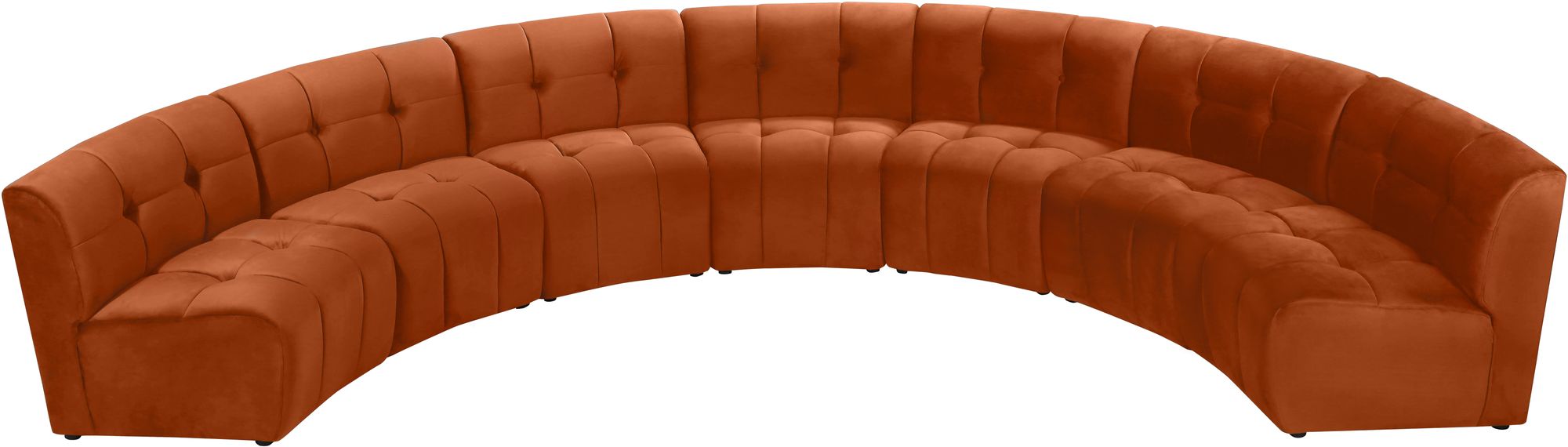Limitless 170" 7-Piece Modular Velvet Sectional