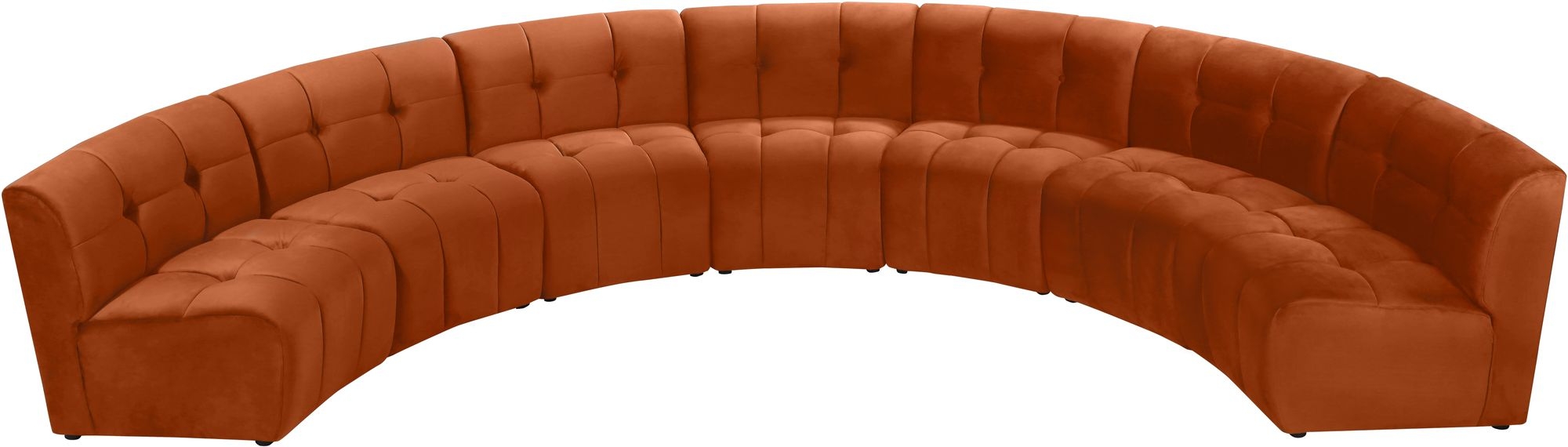 Limitless 170" 7-Piece Modular Velvet Sectional
