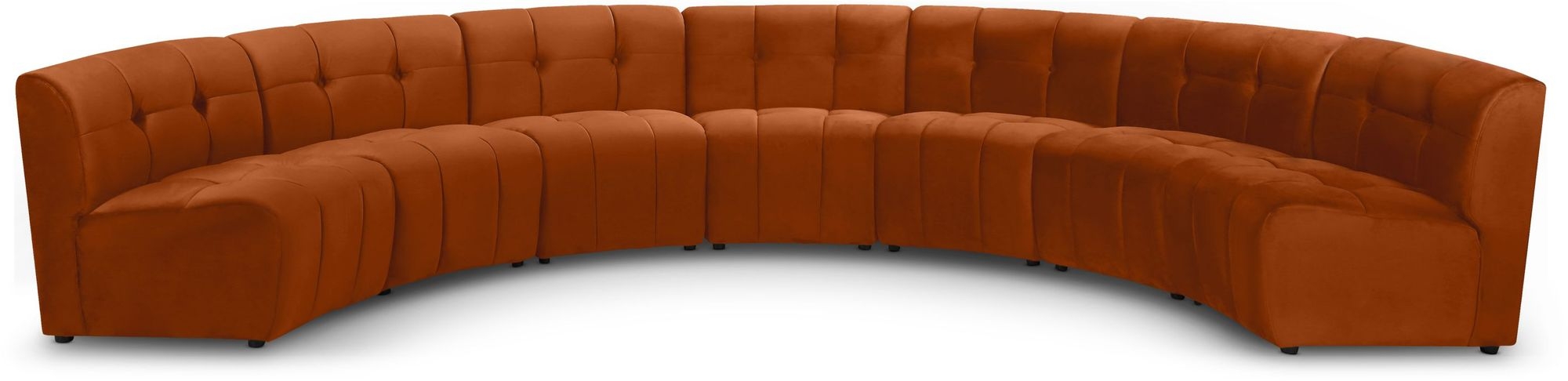 Limitless 170" 7-Piece Modular Velvet Sectional