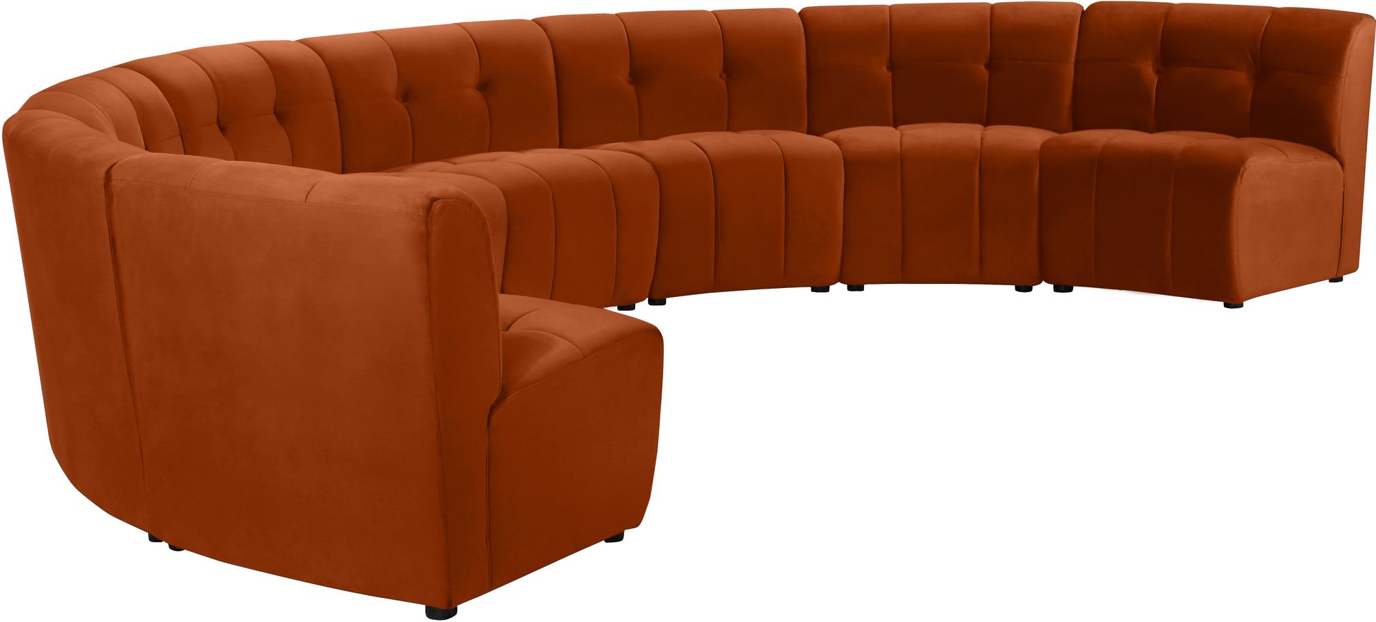 Limitless 173" 8-Piece Modular Velvet Sectional