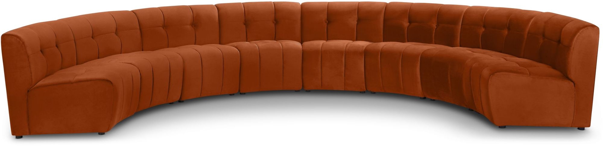 Limitless 173" 8-Piece Modular Velvet Sectional