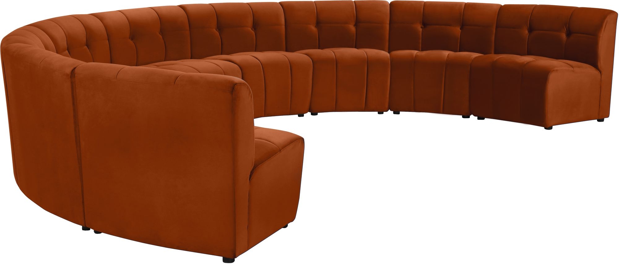 Limitless 173" 9-Piece Modular Velvet Sectional