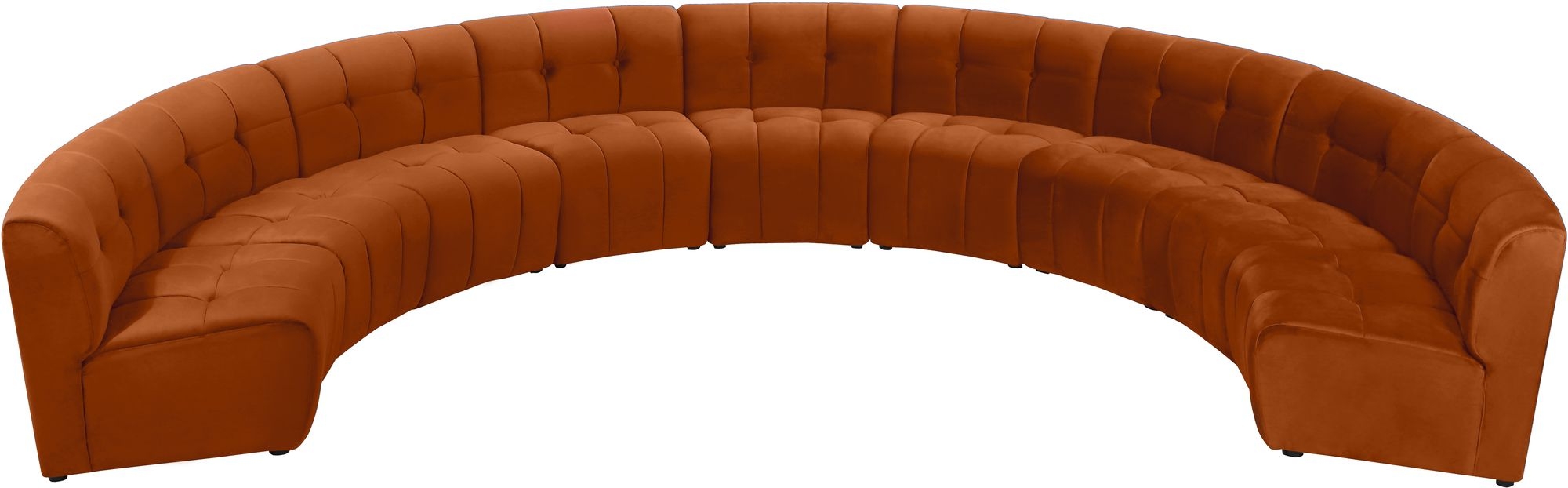 Limitless 173" 9-Piece Modular Velvet Sectional