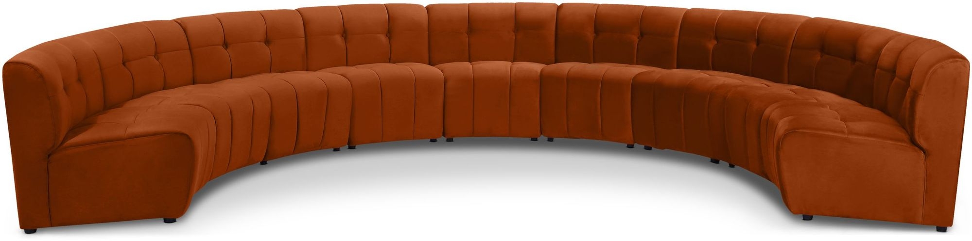 Limitless 173" 9-Piece Modular Velvet Sectional