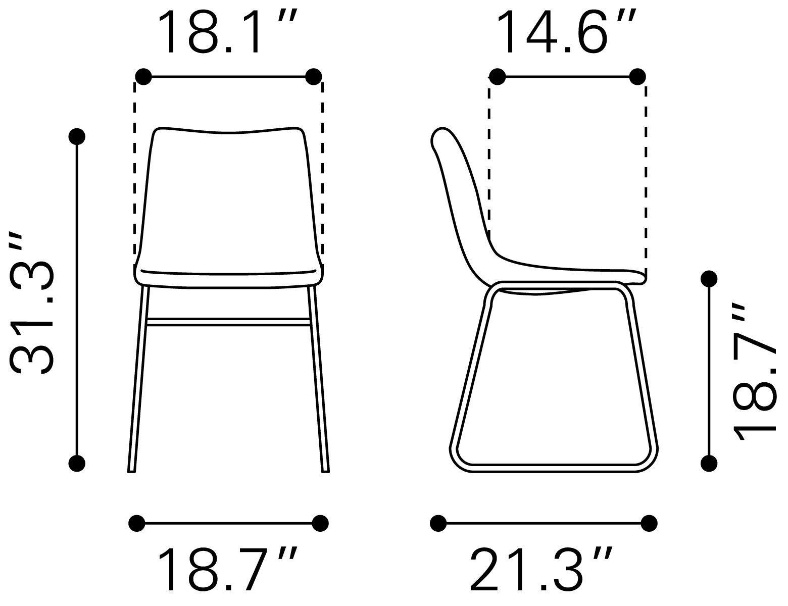 Smart Leatherette Dining Chair