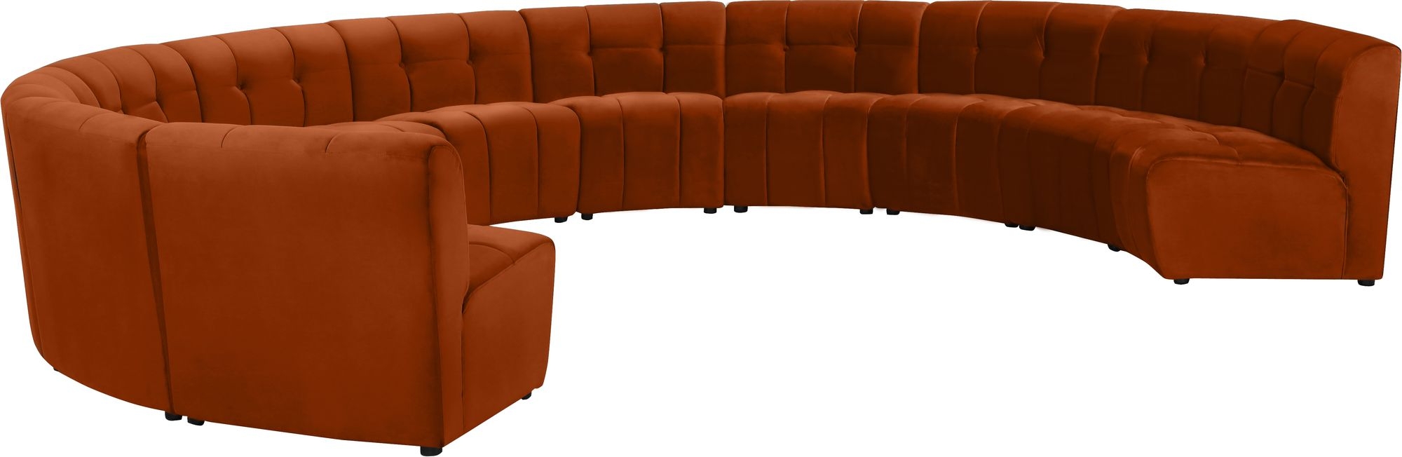 Limitless 173" 11-Piece Modular Velvet Sectional