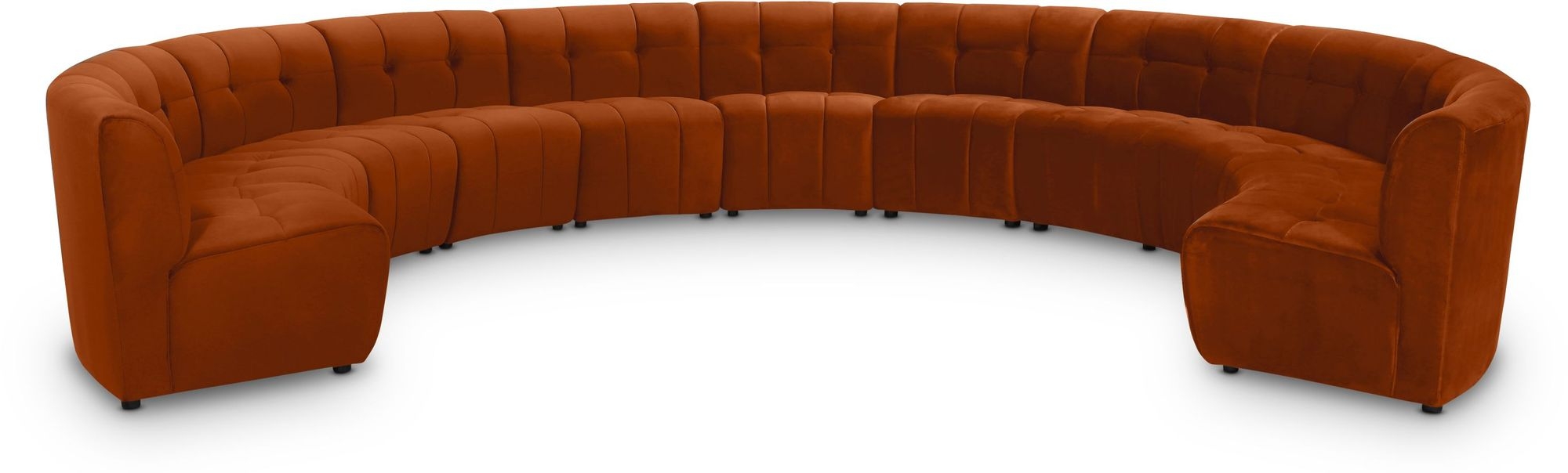 Limitless 173" 11-Piece Modular Velvet Sectional