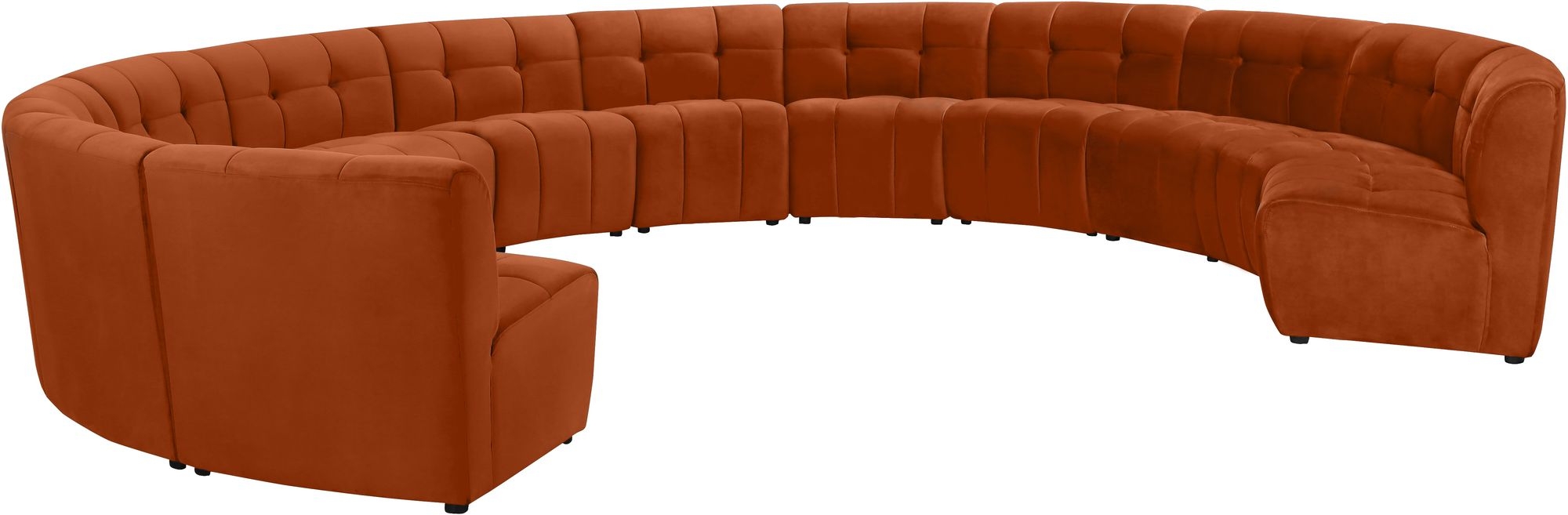 Limitless 173" 12-Piece Modular Velvet Sectional