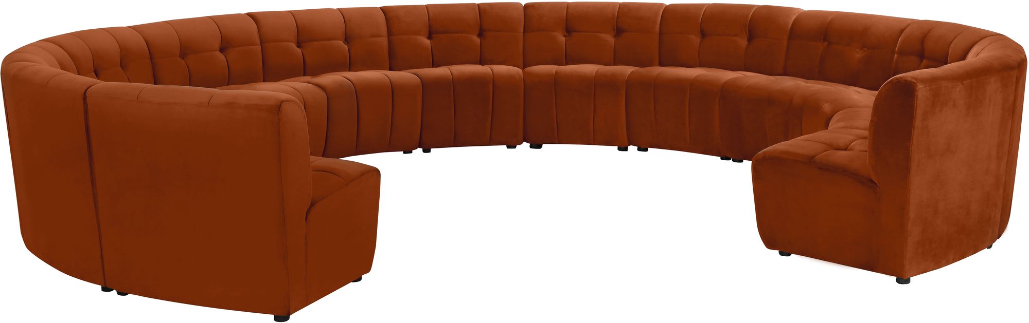 Limitless 173" 13-Piece Modular Velvet Sectional