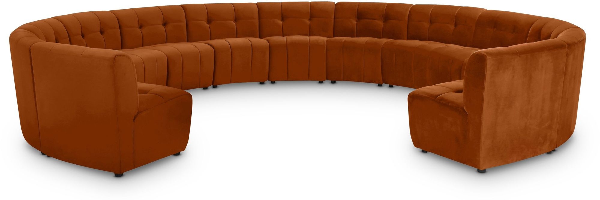 Limitless 173" 13-Piece Modular Velvet Sectional
