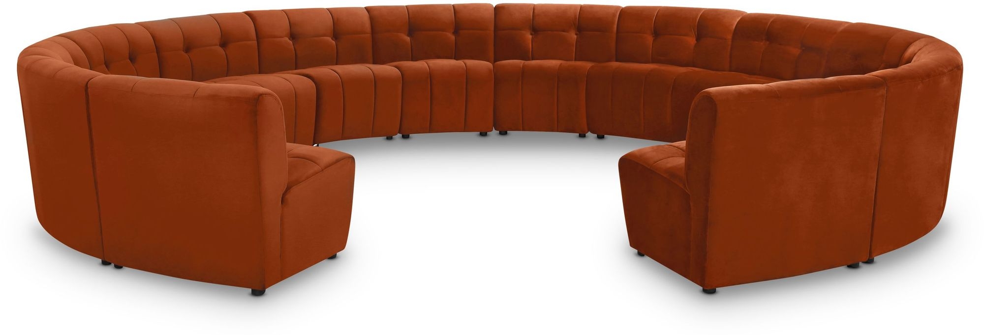 Limitless 173" 14-Piece Modular Velvet Sectional