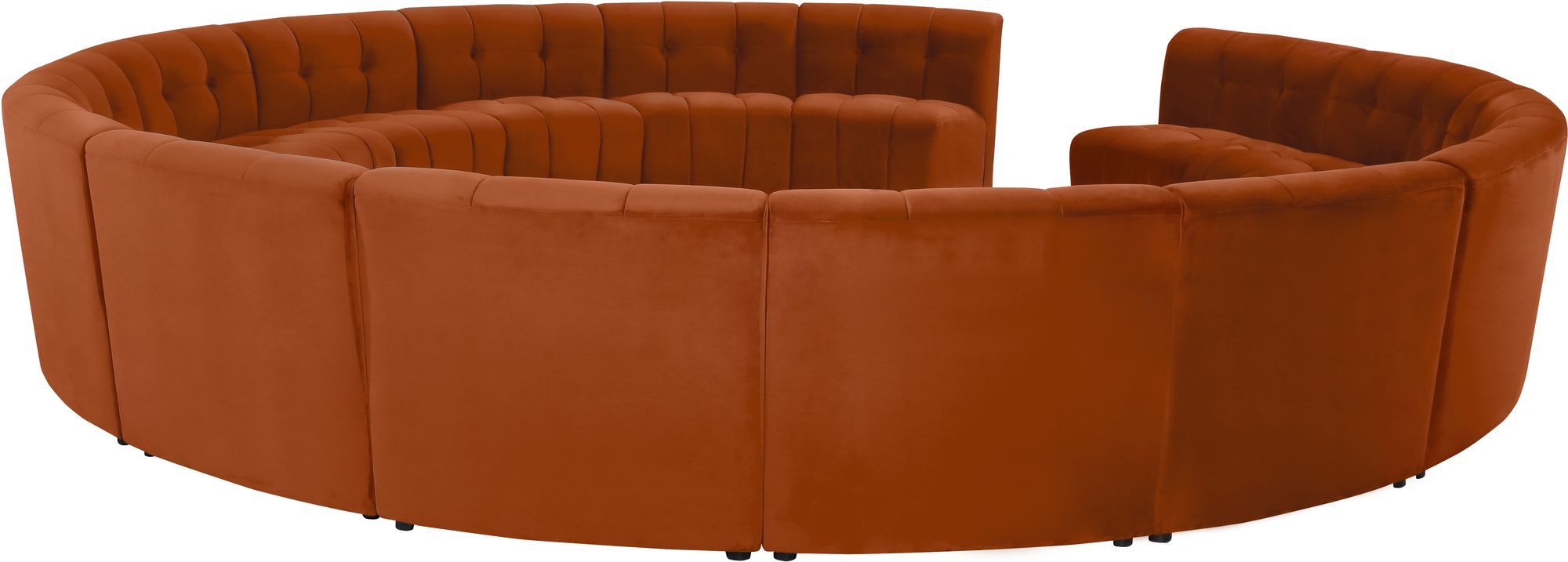 Limitless 173" 15-Piece Modular Velvet Sectional