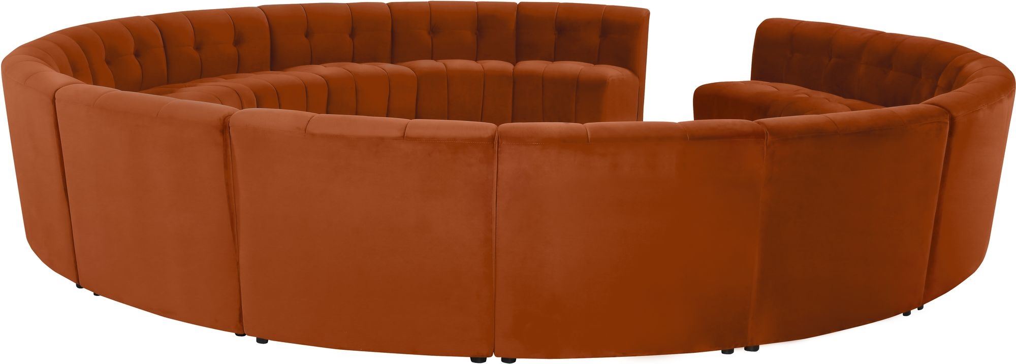Limitless 173" 15-Piece Modular Velvet Sectional