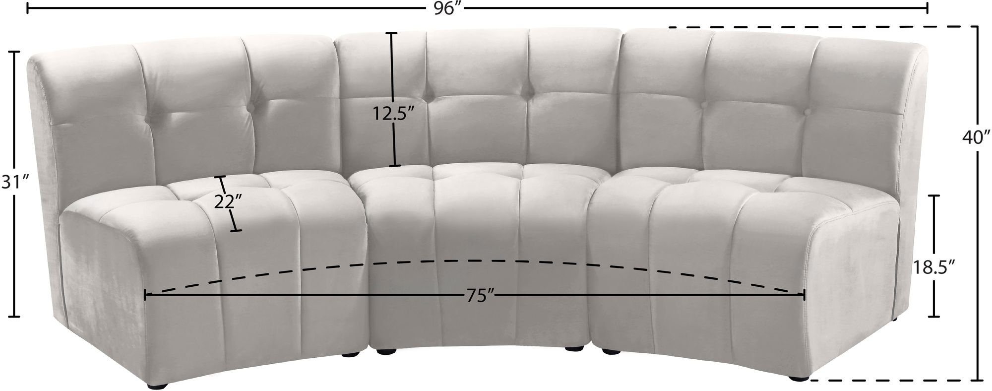 Limitless Modular Velvet Sofa