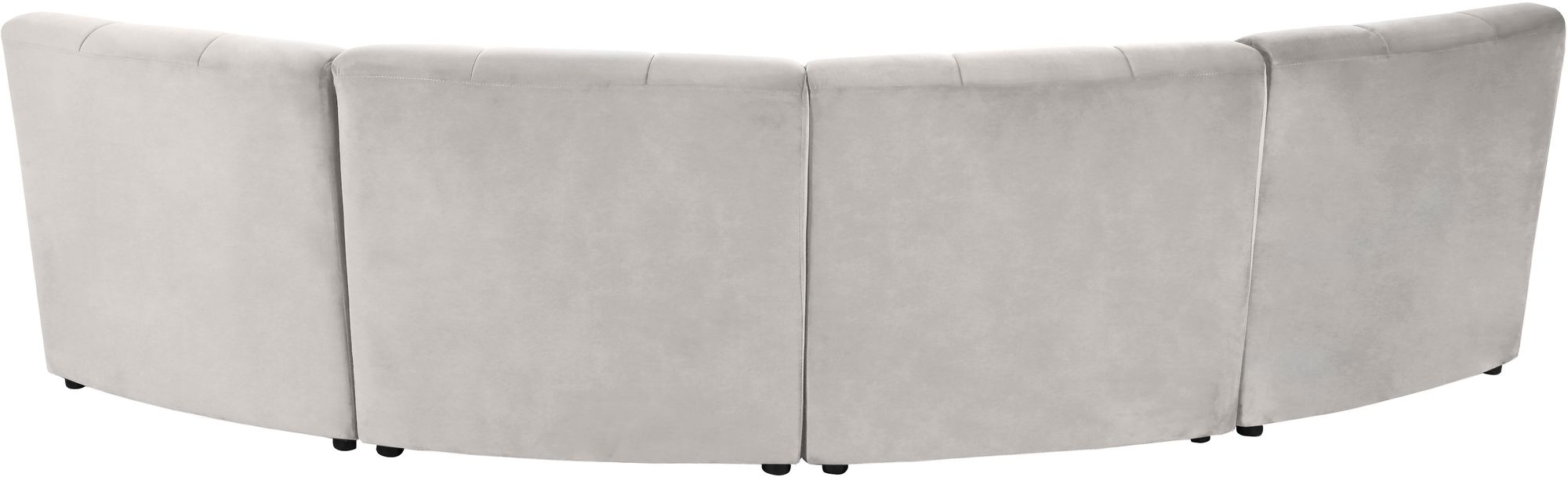 Limitless 145" 5-Piece Modular Velvet Sectional