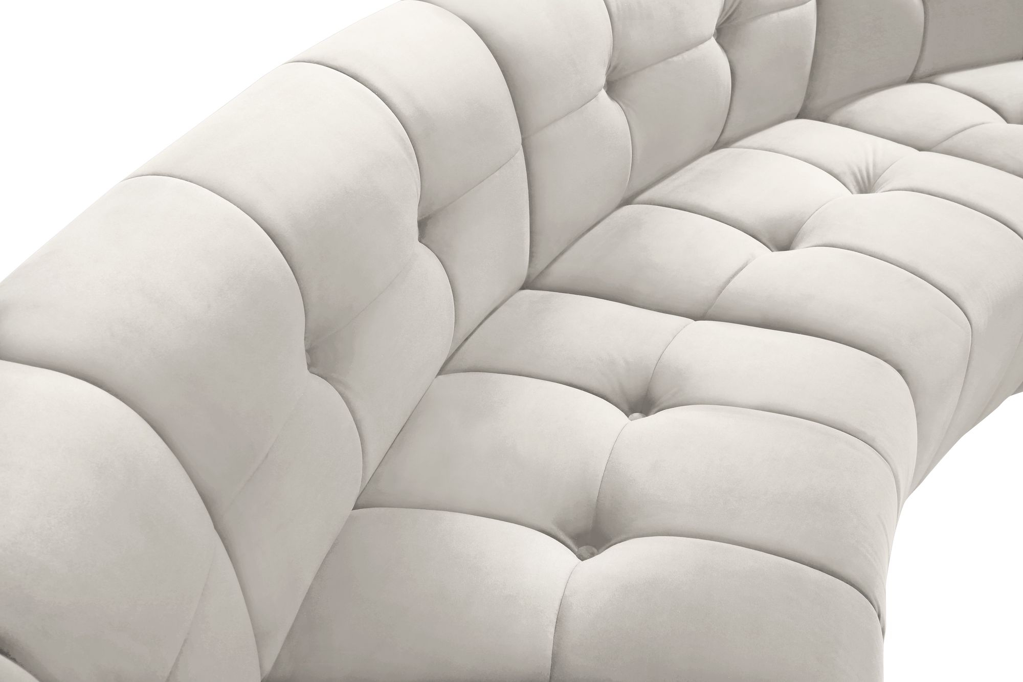 Limitless 145" 5-Piece Modular Velvet Sectional