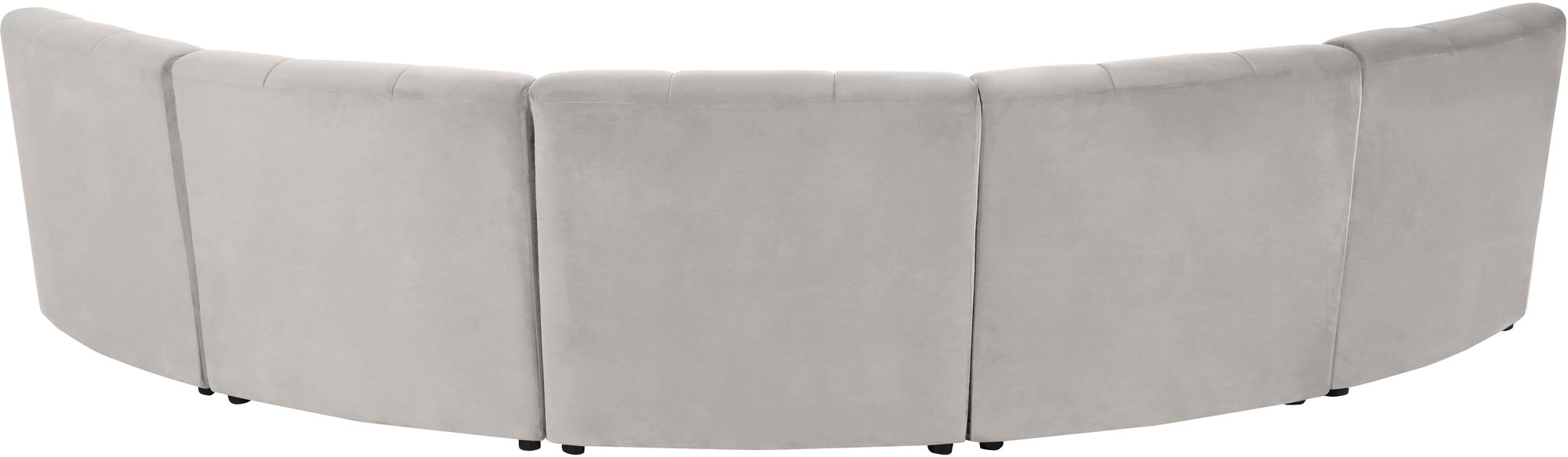 Limitless 145" 5-Piece Modular Velvet Sectional